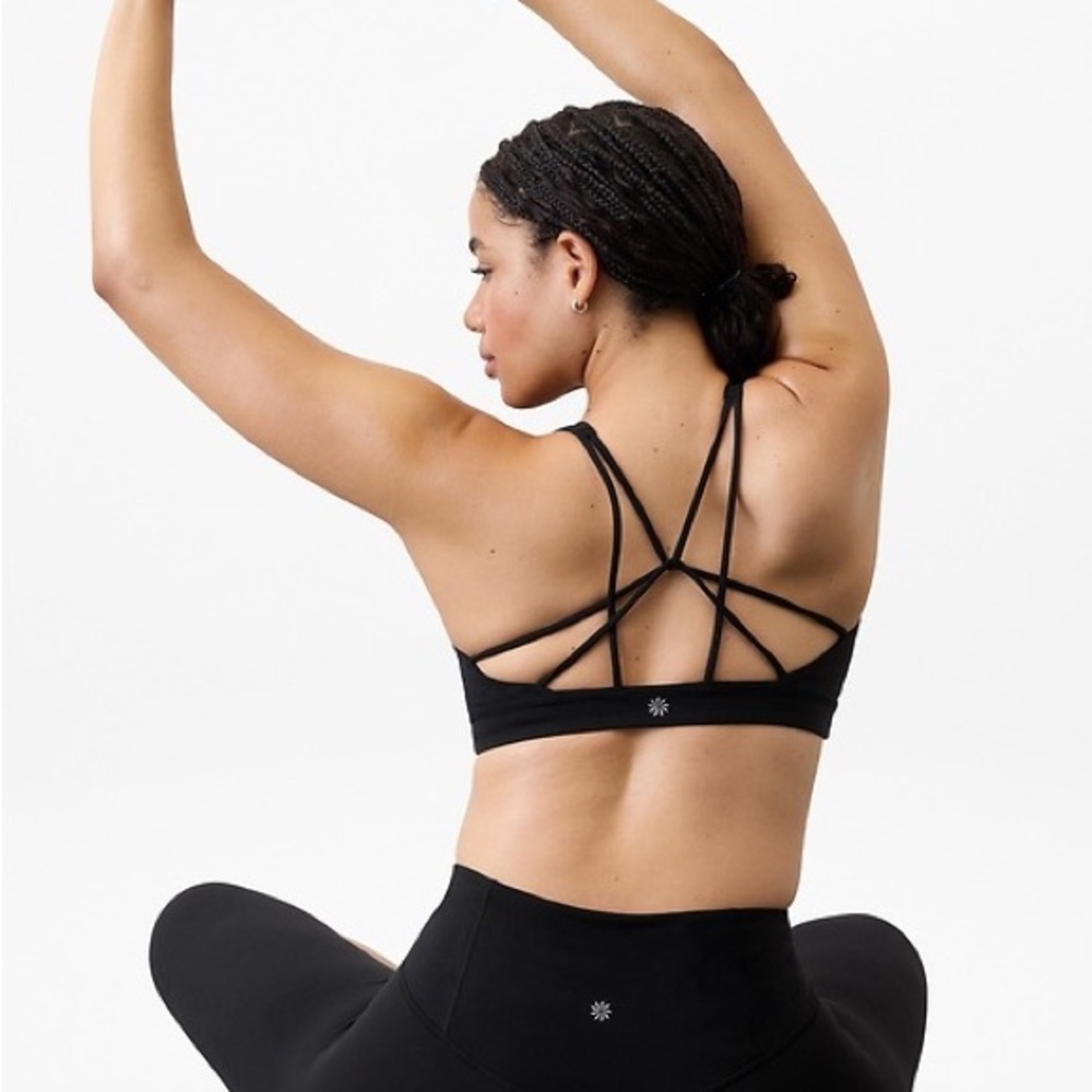 Athleta | Solace Bra Black Powervita NWT A-C - Picture 2 of 6